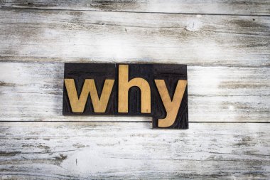 Neden ahşap arka plan üzerinde kelime Letterpress