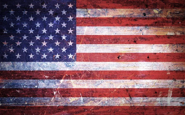 Alte amerikanische Grunge-Flagge — Stockfoto