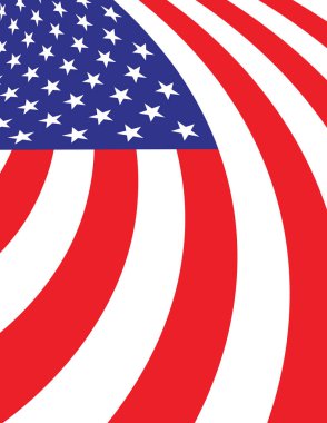 Soyut Amerikan bayrağı arka plan illüstrasyon