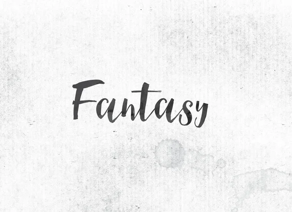 Fantasy Concept Painted Ink Word e Tema — Foto Stock