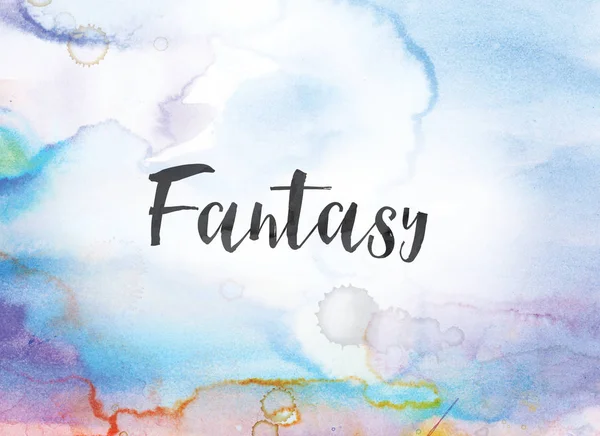 Fantezi kavramı suluboya ve mürekkep boyama