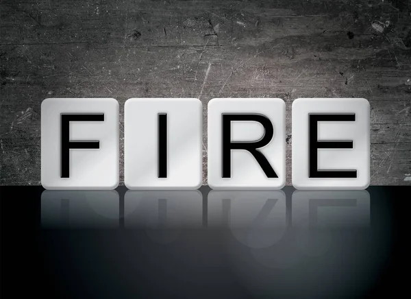 Fire Concept Tiled Word — Stock Photo, Image