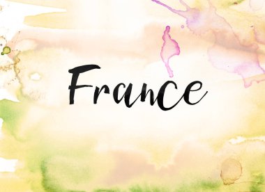 Fransa kavramı suluboya ve mürekkep boyama