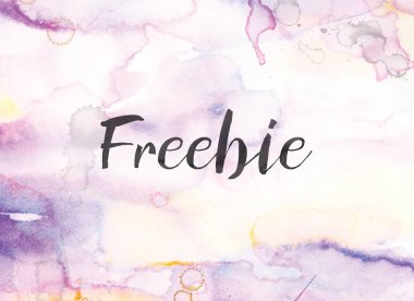 Freebie kavramı suluboya ve mürekkep boyama