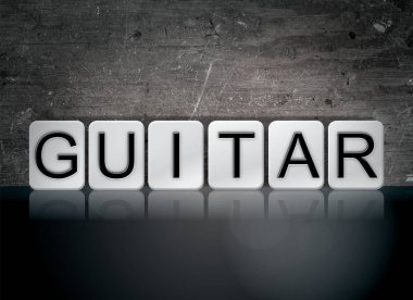 Gitar kavramı kelime döşenir