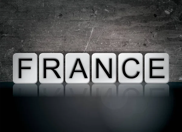 Γαλλία έννοια πλακάκια στο Word — Φωτογραφία Αρχείου