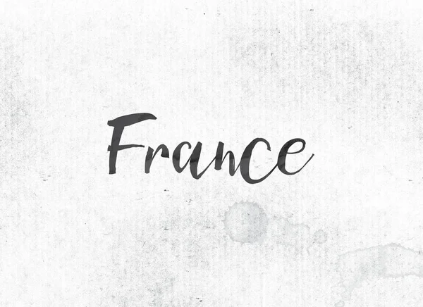 Francia Concetto Painted Ink Word e tema — Foto Stock