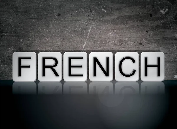 French Concept Tiled Word — Stock Photo, Image