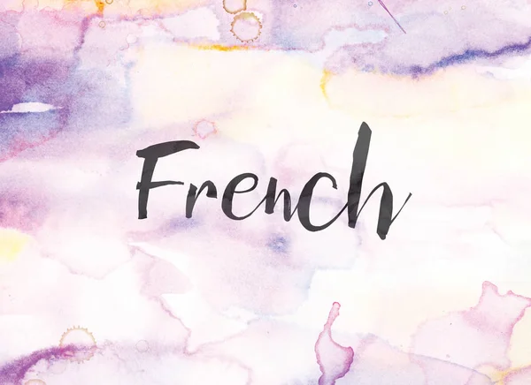 French Concept Watercolor and Ink Painting — Stock Photo, Image
