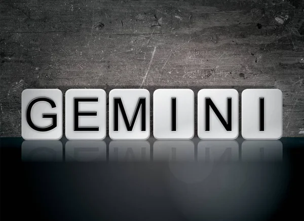 Gemini koncepció csempézett szó — Stock Fotó