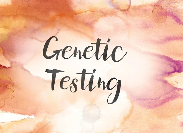 Genetic Testing Concept Watercolor and Ink Painting