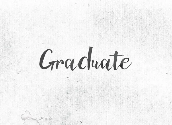 Lisansüstü kavramı mürekkep Word ve Tema boyalı