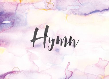 Hymn Concept Watercolor and Ink Painting clipart