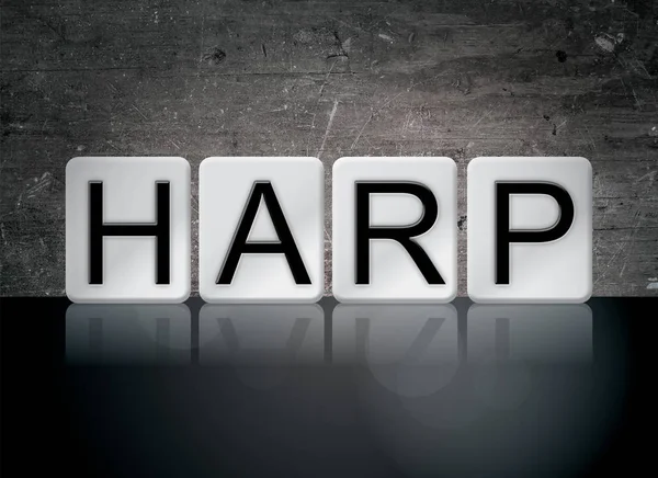 Harp Concept betegeld Word — Stockfoto