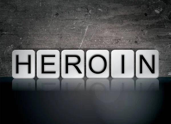 Concepto de heroína palabra azulada — Foto de Stock