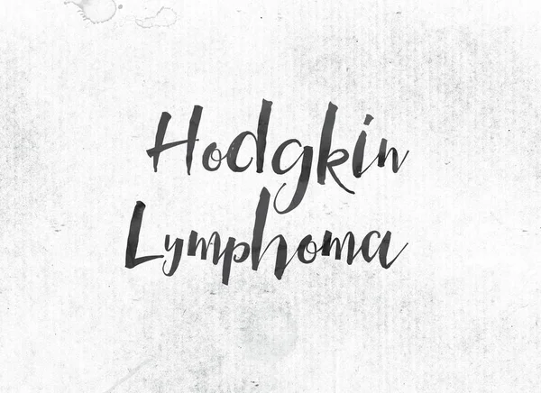 Conceito de linfoma de Hodgkin pintado tinta palavra e tema — Fotografia de Stock