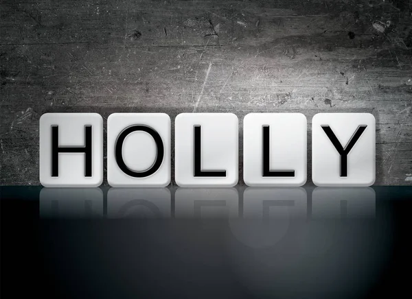 Holly koncept slovo vedle sebe — Stock fotografie