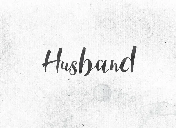 Husband Concept Painted Ink Word and Theme — Stock Photo, Image