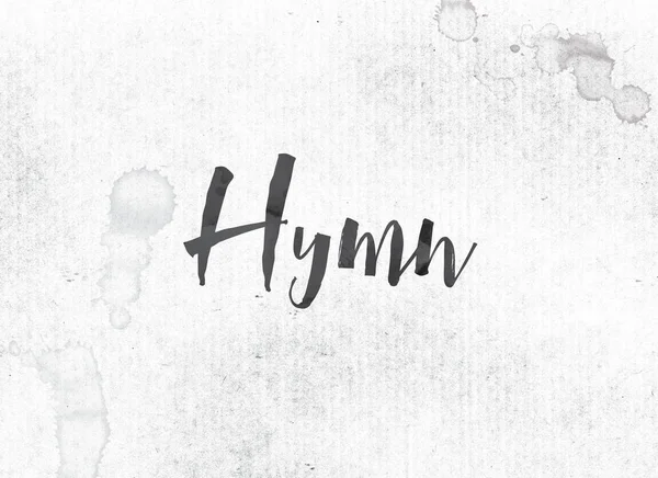 Hymnus koncepce malované slovo inkoust a téma — Stock fotografie
