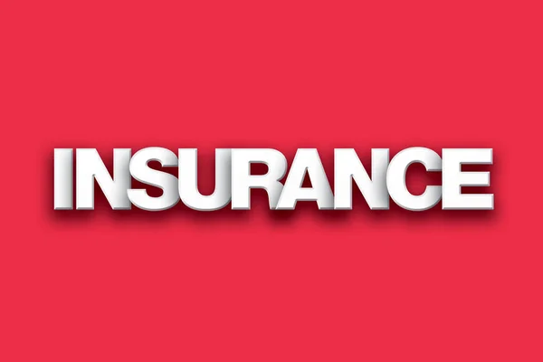 Insurance Theme Word Art on Colorful Background — Stock Photo, Image