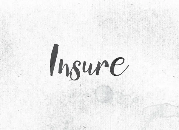 Insure Concept Painted Ink Word and Theme — Stock Photo, Image