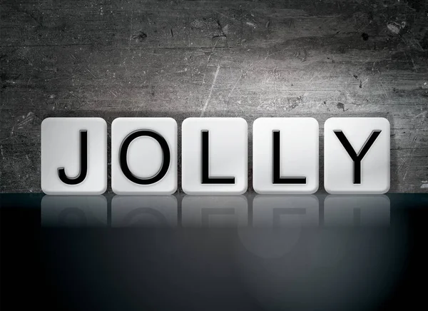 Jolly Concetto Parola Piegata — Foto Stock