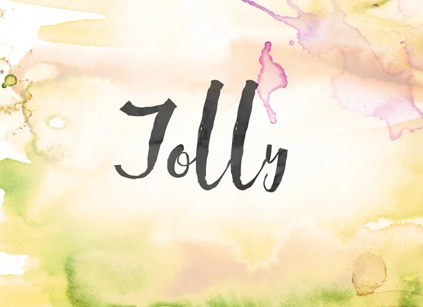 Jolly Concept Acuarela y pintura de tinta — Foto de Stock