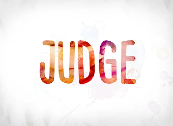 Judge Concept Painted Watercolor Word Art — Stock Photo, Image