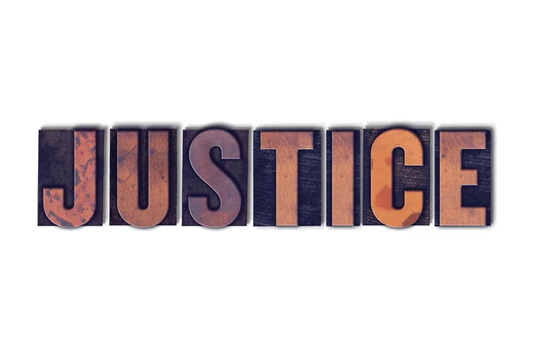 正義の概念分離活版単語 — ストック写真