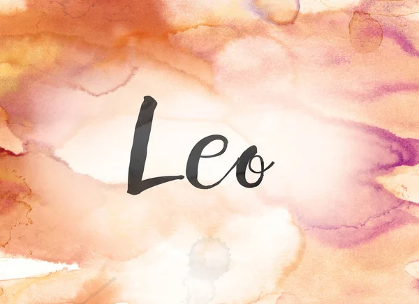 Leo concept aquarell und tintenmalerei — Stockfoto