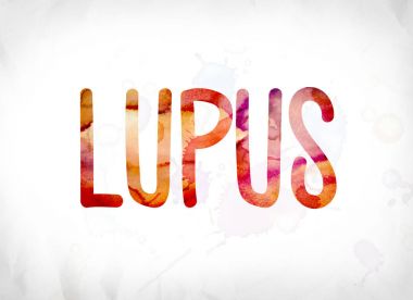 Sulu Boya Word Art boyalı Lupus kavramı