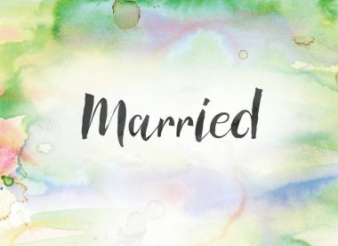 Evli kavramı suluboya ve mürekkep boyama