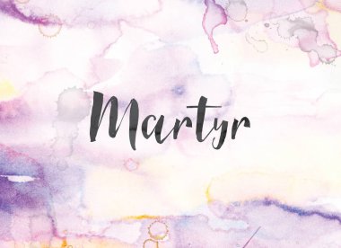 Şehit kavramı suluboya ve mürekkep boyama