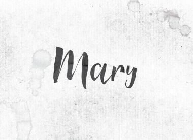 Mary Concept boyalı mürekkep Word ve Tema