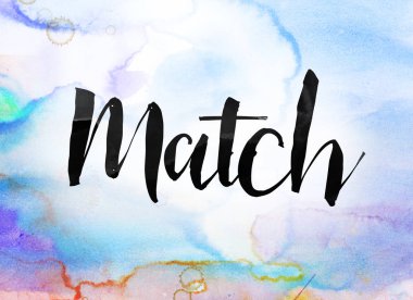 Maç kavramı suluboya ve mürekkep boyama