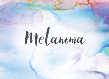 Melanom kavramı suluboya ve mürekkep boyama