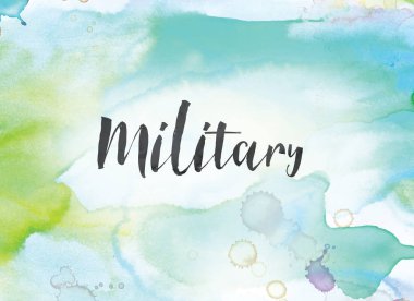 Askeri kavram suluboya ve mürekkep boyama