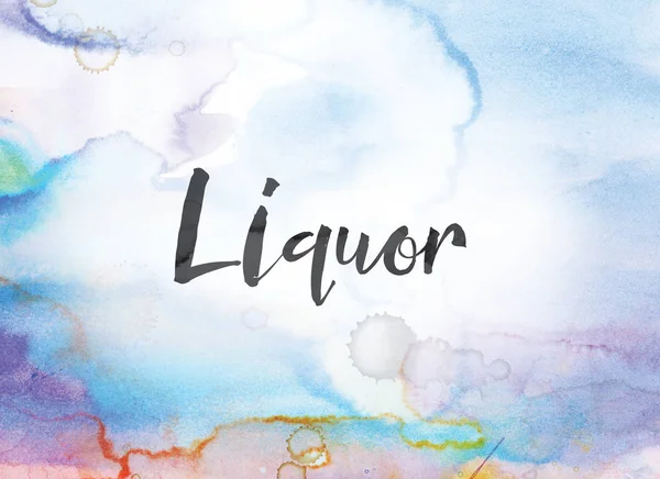 Liquor Concept Aquarelle et peinture à l'encre — Photo