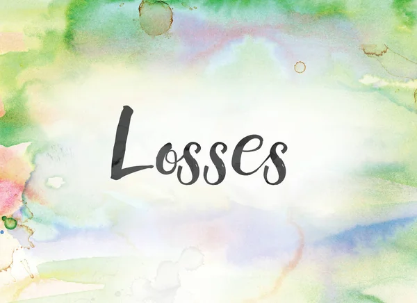 Losses Concept Watercolor and Ink Painting — Stock Photo, Image