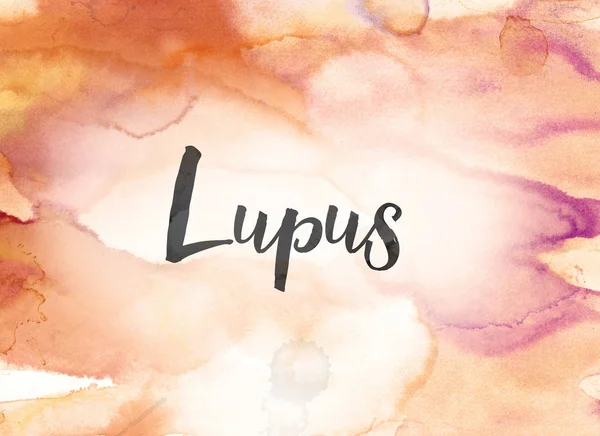 Lupus Concept aquarel en inkt schilderij — Stockfoto