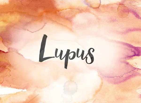 Lupus kavramı suluboya ve mürekkep boyama