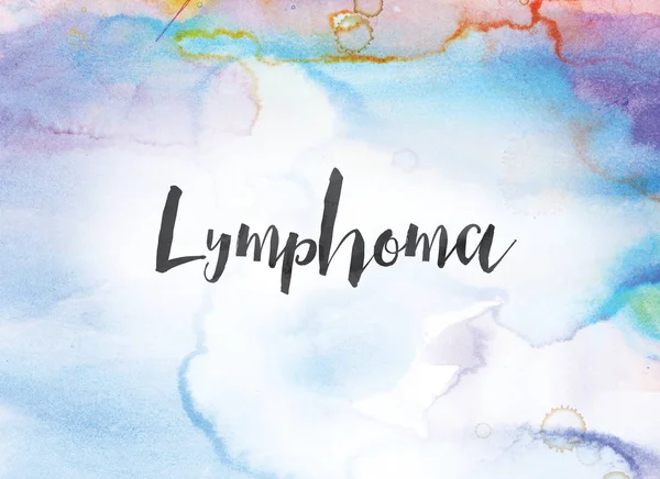 Lymphom-Konzept Aquarell und Tuschemalerei — Stockfoto