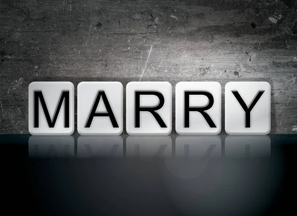 Marry Concept Tiled Word — Stock Photo, Image