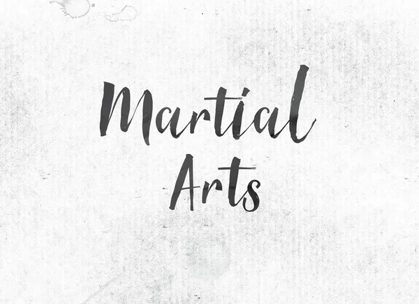 Marial Arts conceito pintado tinta palavra e tema — Fotografia de Stock