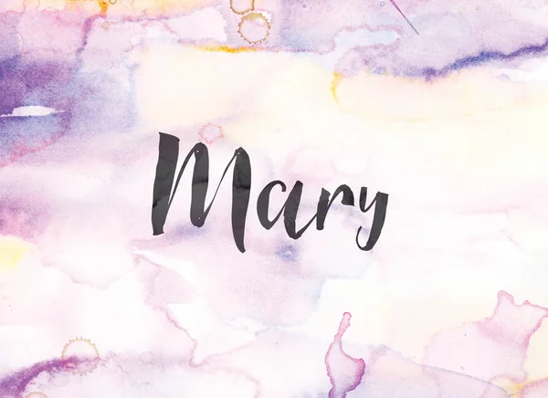 メアリー概念水彩画と水墨画 — ストック写真