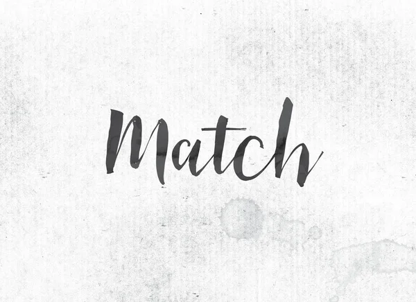 Maç kavramı mürekkep Word ve Tema boyalı