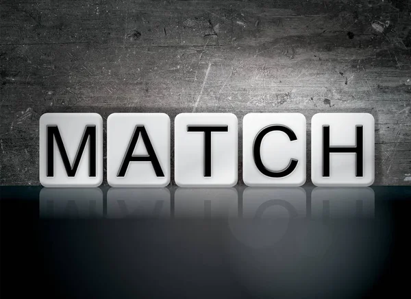 Match-konceptet klinkergolv Word — Stockfoto