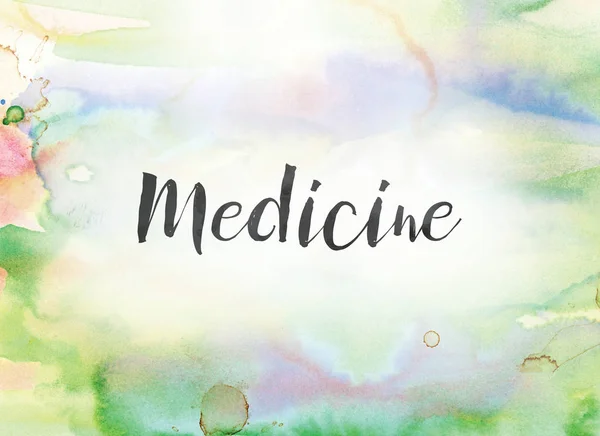 Medicine Concept Watercolor and Ink Painting — Stock Photo, Image