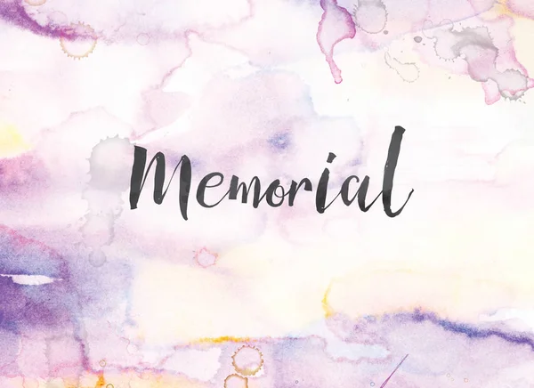 Memorial Concept Pittura ad acquerello e inchiostro — Foto Stock