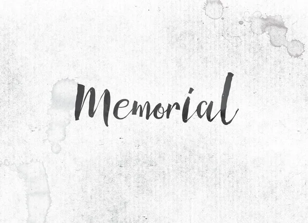 Memorial Concept schilderde inkt Word en thema — Stockfoto